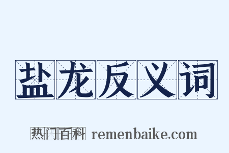 盐龙反义词是什么意思的图片